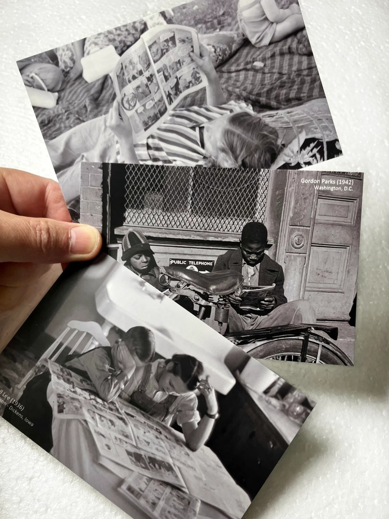 People Reading Golden Age Comics: The FSA Photos Postcard Pa 2